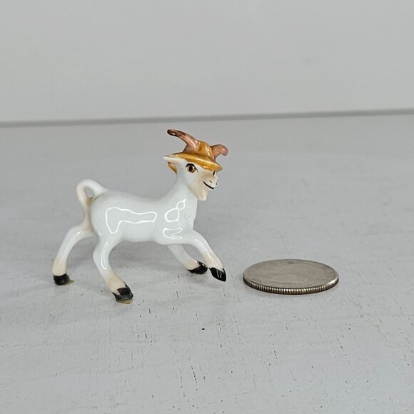 Freeman McFarlin George Good Goat Figurine Wearing Hat Miniature Figurine - Picture 7 of 8